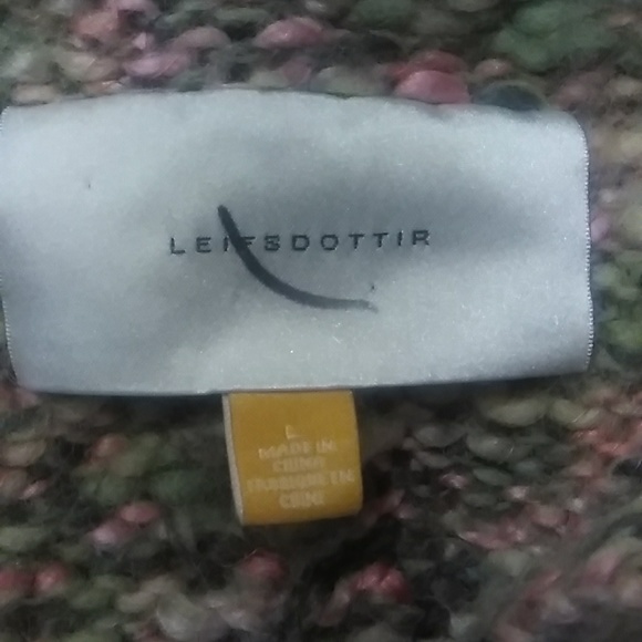 ANTHROPOLOGIE LEIFSDOTTIR CHUNKY BELTED CARDIGAN SWEATER COAT size L - Picture 6 of 8